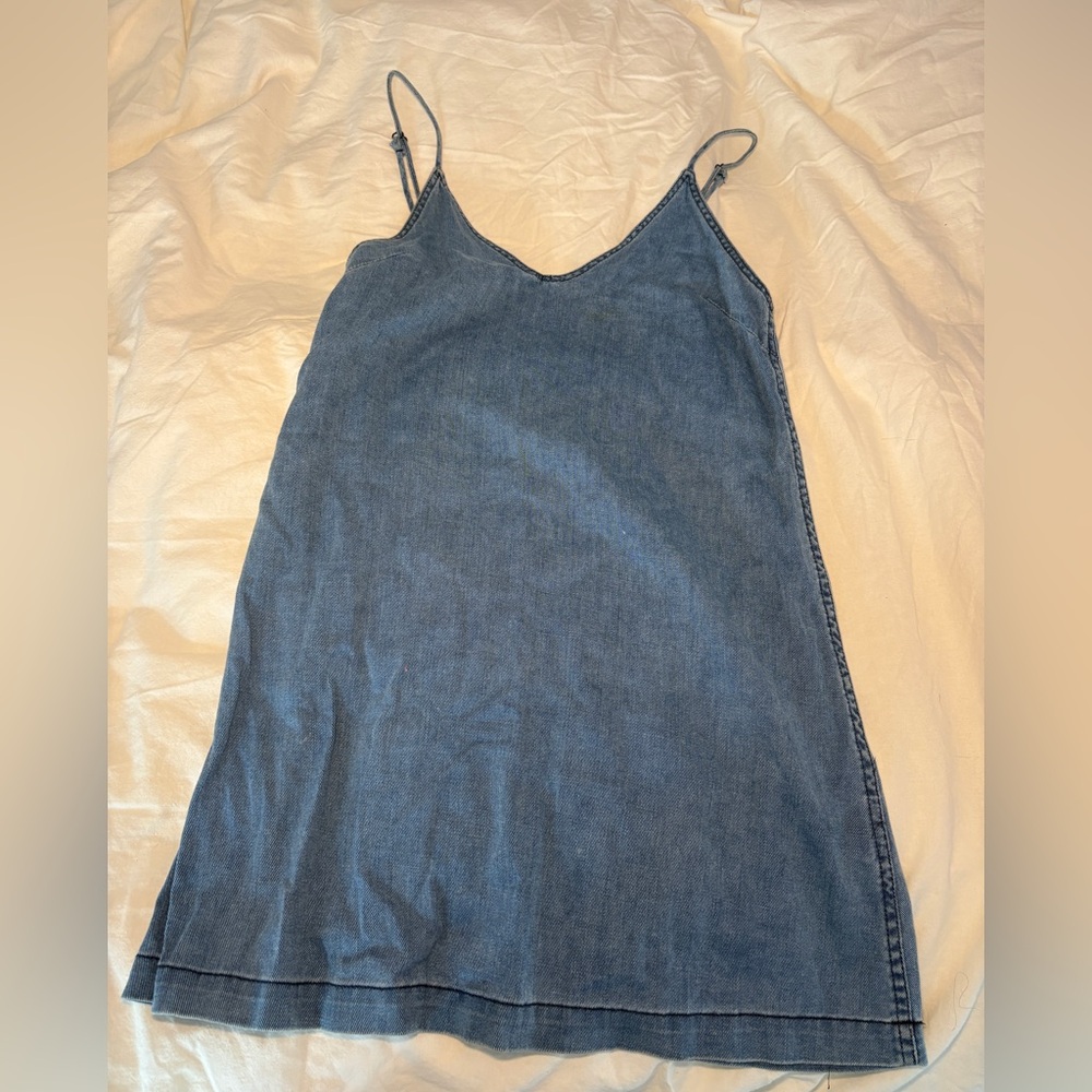 Wilfred Aritzia Dark Blue Denim Dress